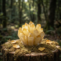 Cristaux de citrine jaune naturelle de 10 cm à 90 cm, plusieurs tailles, en vente