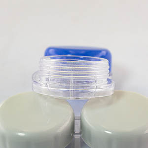 Étui à lentilles de <span class=keywords><strong>contact</strong></span> portable en plastique, <span class=keywords><strong>best</strong></span>-seller, coloré, réfléchissant, carré, pour femmes et hommes - Product Image 5