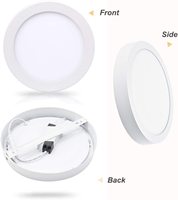 Plafonnier LED encastré rond/carré 3w 4w 6w 9w 12w 15w 18W 25w LED Plafonnier encastré AC85-265V