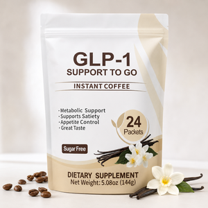 Café instantané fonctionnel aux herbes, marque privée personnalisée, fabrication OEM, avec L-Carnitine et soutien GLP-1 pour la gestion du poids et le métabolisme - Product Image 2