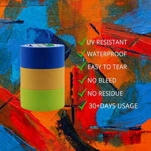 <span class=keywords><strong>Cinta</strong></span> adhesiva verde Resistencia al calor Washi <span class=keywords><strong>Cinta</strong></span> <span class=keywords><strong>de</strong></span> pintor <span class=keywords><strong>de</strong></span> <span class=keywords><strong>papel</strong></span> suave <span class=keywords><strong>para</strong></span> pintura en aerosol automotriz y pintura interior y exterior - Product Image 4