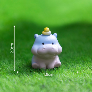 Miniatura de <span class=keywords><strong>Hipopótamo</strong></span> para Jardín de Hadas, Caja Misteriosa de Accesorios, Manualidades, Decoración de Coche o Escritorio, Mini Animales de Resina, Figuras de <span class=keywords><strong>Hipopótamo</strong></span>, Adornos - Product Image 6