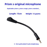 Microphone détachable Plug and Play compatible avec les casques de jeu supra-auriculaires Prism S, Prism S Phantom et Prism S Standard