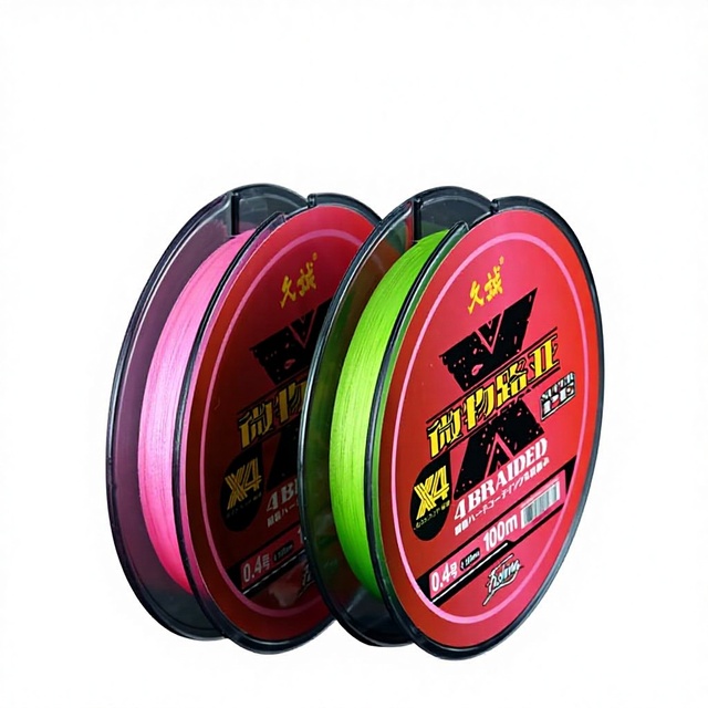 JiuCheng Micro Lure PE Braided Ice Fishing Line 4-Strand Ultra-Fine /PET Long-Throw 100m