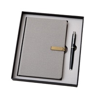 Luxe en cuir Pu à couverture rigide Logo d'entreprise Papeterie Cahier personnalisé Stylo Cadeau Cahier A5 Journal d'affaires en cuir Pu