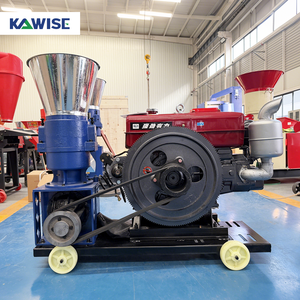 Macchina a Pellet di alimentazione Diesel 160 a 3 <span class=keywords><strong>rulli</strong></span> di tipo 100-150KGH piccola azienda agricola animale pollame bestiame mangime Pellet Mill per uso domestico - Product Image 3