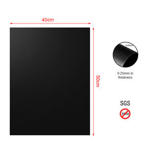 Conjunto de 2 esteiras de cozinha fácil de limpar, antiaderentes, forro de forno reutilizável, tapete para churrasco, grelha, carvão, outros acessórios, 50x40 cm - Product Image 4