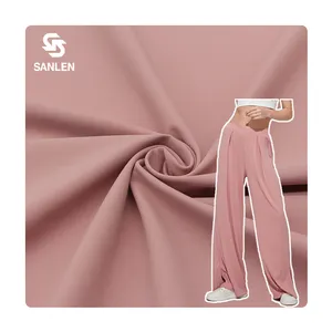 Pantaloni da donna ad alta elasticità 70D pantaloni pantaloni pantaloni Twill 88 Nylon 12 Spandex tessuto elasticizzato a 4 vie abbigliamento sportivo per donna