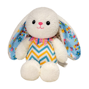 Peluche Coniglio Personalizzato Super Morbido Imbottito in Cotone PP, Coniglio Pasquale Ricamato con Gonna Floreale per Regalo - Product Image 5