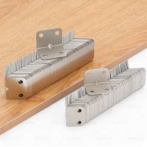 30 supports d'angle en acier inoxydable de 1,4 mm d'épaisseur, à quatre trous, en forme de L, pour la fixation de meubles, tables et chaises - Product Image 3