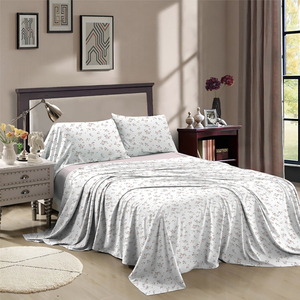 핫세일 부드러운 마이크로화이버 체크 패턴 안료 프린팅 시트 세트 침대 시트 침구 100% 폴리에스터 침대 시트 세트 - Product Image 6