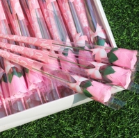 Vente flash - Savon en forme de rose - Vente en gros - Fleurs éternelles pas chères - Coffret cadeau pour la Saint-Valentin - Cadeau pour la fête des mères - Décoration d'intérieur