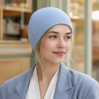 Bonnet en coton tricoté léger à étiquette privée, bonnet fin sans revers, doux et extensible, idéal printemps-été, vente en gros