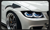 Faros Delanteros Láser para BMW Serie 3 E90 2005-2012, Faros Láser Blancos y Amarillos Intercambiables, DRL 320i 330i