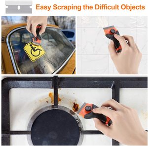 Multi-Purpose Plastic Razor Blade <strong>Scraper</strong> 2-in-1 <strong>Scraper</strong> Tool <strong>Cleaning</strong> Razor <strong>Scraper</strong> for Decals Stickers Labels, Caulk, Adhesive - Product Image 3