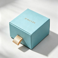 Boîte à bijoux en papier coulissante biodégradable personnalisée recyclable, boîte cadeau pour parfum, collier, bague, boucles d'oreilles, bracelet