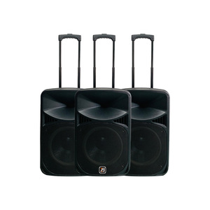 Portable Speaker With Pull Rod <b>Battery</b> Powered Wireless Karaoke With Microphone Outdoor Use - Product Image 4