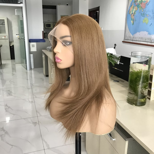 En stock <span class=keywords><strong>F</strong></span> Perruque Lace Top Perruque Juive Cheveux Humains Non Traités Grande Couche Fine Brin Perruques Européennes Juives Casher Cheveux Russes - Product Image 1