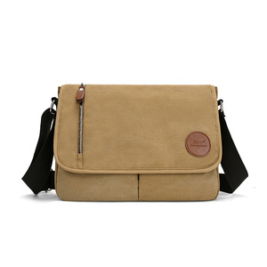 Sacs messagers pour hommes tendance et décontractés de haute qualité, prix d'usine, sacs à bandoulière en toile personnalisés - Product Image 4