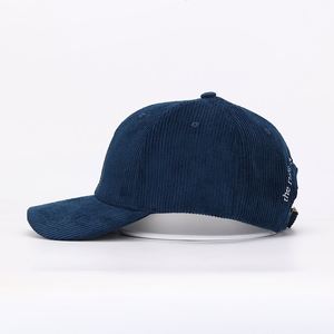OEM Sport <b>Cap</b> Custom <b>Corduroy</b> Baseball Hat Embroidery Logo Structured Dad Hat - Product Image 3