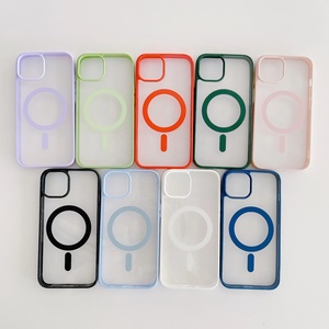 เคสโทรศัพท์มือถือใสแบบไร้สายรุ่นใหม่มาแรง ขายดี วัสดุ TPU อะคริลิค แม่เหล็ก ป้องกันรอยขีดข่วน สำหรับ iPhone 14 Pro Max 16Pro - Product Image 1