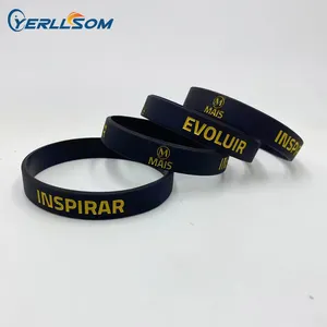 Hoge Kwaliteit Rubber Armbanden Polsbandjes Custom Logo Milieuvriendelijke Siliconen Polsbandjes Armband Voor Evenementen