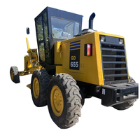 Machine de niveleuse de construction de routes à roues Komatsu Niveleuse Komatsu 655 à vendre