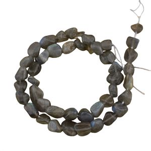 Hochwertige unregelmäßige und raues lockeres Perlenstrang natürliche Labradorit-Edelsteinperlen 8-12 mm - Product Image 1