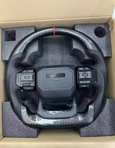 Volante Estilo <span class=keywords><strong>GR</strong></span> de <span class=keywords><strong>Toyota</strong></span> con Botones de Control de Fibra de Carbono para Alphard 80 Hilux Land Cruiser - Product Image 3