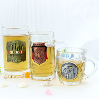 Tasse à bière en verre personnalisée avec logo souvenir, restaurant, bar, fête à domicile, ananas personnalisé