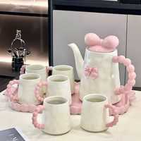Service à thé en céramique nordique, coffret cadeau pour salon, table basse, usage domestique
