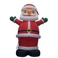 Decoración Navideña Inflable Personalizada de Fábrica para Uso Doméstico y Fiestas, Decoración de Santa Claus