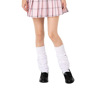 P-1 Chaussettes japonaises pour étudiantes, blanches, épaisses, tricotées, antidérapantes, à effet bulle, coupe ample, pour l'hiver, pour femmes - Product Image 6