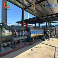 2 3 4 tonnes Chaudière à vapeur horizontale industrielle 500 Kg/h haute pression automatique GPL/gaz naturel pour aliments et boissons Tube d'incendie