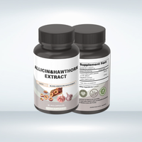 Capsules d'extrait d'ail et d'aubépine pour adultes OEM/ODM (Produit de santé) Favorise une microcirculation saine Allicine