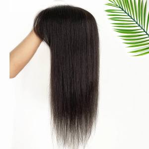 Extensions naturelles de cheveux Remy avec <span class=keywords><strong>frange</strong></span> pour femmes, en français, en français, en 3D - Product Image 4