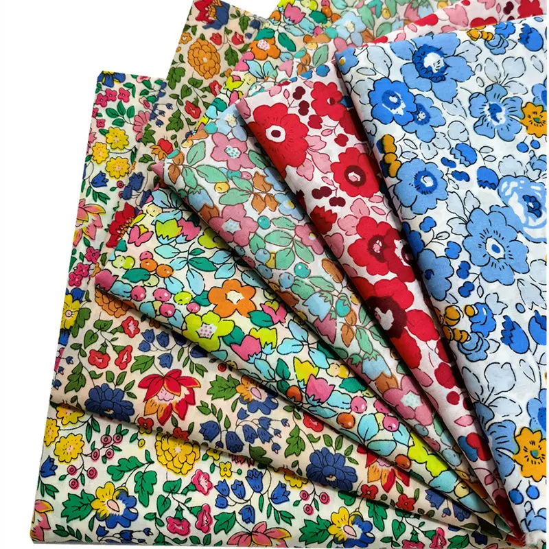 Spring and summer printed Floral cotton poplin fabric wholesale