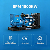 Générateur diesel silencieux 1800 kW 50 Hz 415 V avec ATS pour alimentation de secours de centre de données, certifié CE