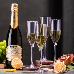 Flûtes à champagne élégantes en plastique violet, verres à vin en acrylique incassables en gros, flûtes réutilisables pour bar à mimosa, mariage, fête - Product Image 5