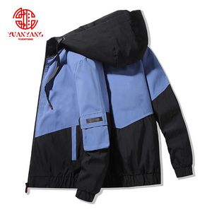 Ropa de primavera y otoño 2021, chaqueta para <span class=keywords><strong>hombre</strong></span>, talla <span class=keywords><strong>4XL</strong></span>, prendas de vestir, Abrigo acolchado con capucha, <span class=keywords><strong>Parka</strong></span> delgada, chaqueta estampada de moda con capucha para <span class=keywords><strong>hombre</strong></span> - Product Image 1