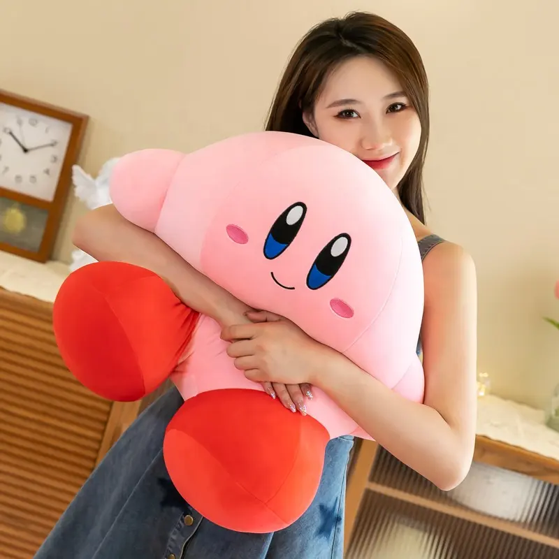 Anime Star Kirby peluche morbido peluche bambola soffice rosa peluche bambola cuscino decorazione della stanza giocattoli per il regalo dei bambini