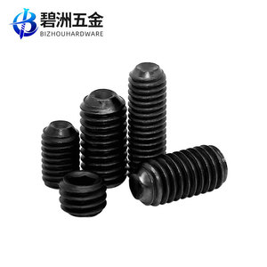 Tornillo de Fijación Empotrado Sin Cabeza BIZHOUHARDWARE M2 M16 Clase 12.9, Acero al Carbono Negro, Rosca Métrica Estándar DIN916 - Product Image 2