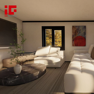 Installation rapide Rose Cottage 2 chambres 1 salle de bain Kit de cadre en acier bureau invité ADU <span class=keywords><strong>location</strong></span> de <span class=keywords><strong>vacances</strong></span> petite maison maison en conteneur extensible - Product Image 5