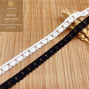 Pizzo di seta di latte codice a barre singolo lato amore quattro foglie fiori possono indossare tessitura accessori di abbigliamento per bambini pizzo ricamato pizzo - Product Image 1