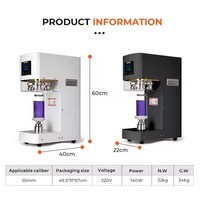 Nouvelle machine de scellage automatique pour canettes de soda et pots, scelleuse de canettes avec support de tasse pour boissons au thé à bulles