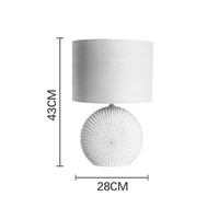 Lampe de table en céramique avec abat-jour en tissu, idéale pour chambre à coucher – Nouveauté en porcelaine, vente chaude directe usine