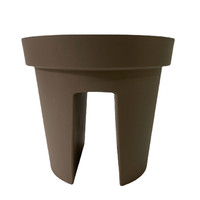 Pot de fleur en plastique en gros d'usine pour plancher de clôture jardin balcon garde-corps en plastique suspendu Pot de fleur planteur