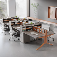 Nouvelle table de bureau moderne et durable pour cadres, poste de travail ouvert multi-joueurs, bureau modulaire en MDF pour le bureau à domicile