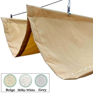 Auvent rétractable de jardin en toile ondulée imperméable, pare-soleil extérieur, écran de protection solaire, tonnelle, auvent pare-soleil, bâche de protection solaire - Product Image 3
