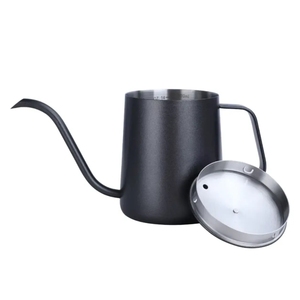 Pot à café en acier inoxydable à usage domestique et design moderne, tasse à filtre, bouilloire à eau à longues <span class=keywords><strong>oreilles</strong></span>, café brassé à la main, manche en bois, <span class=keywords><strong>bouche</strong></span> fine - Product Image 2